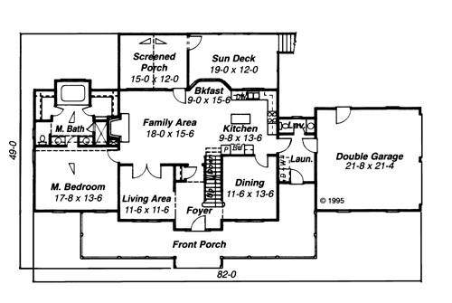 First Floor image of Garrison House Plan